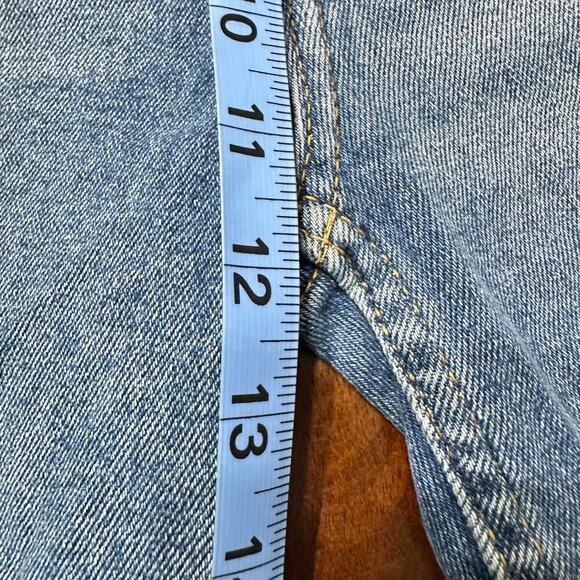 NWT RE/DONE Originals 90s High Rise Ankle Crop Jeans Medium Blue Women 31 - Picture 10 of 11